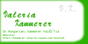 valeria kammerer business card